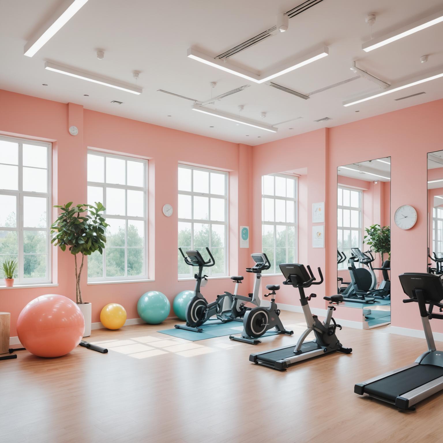 Women-only gym training area